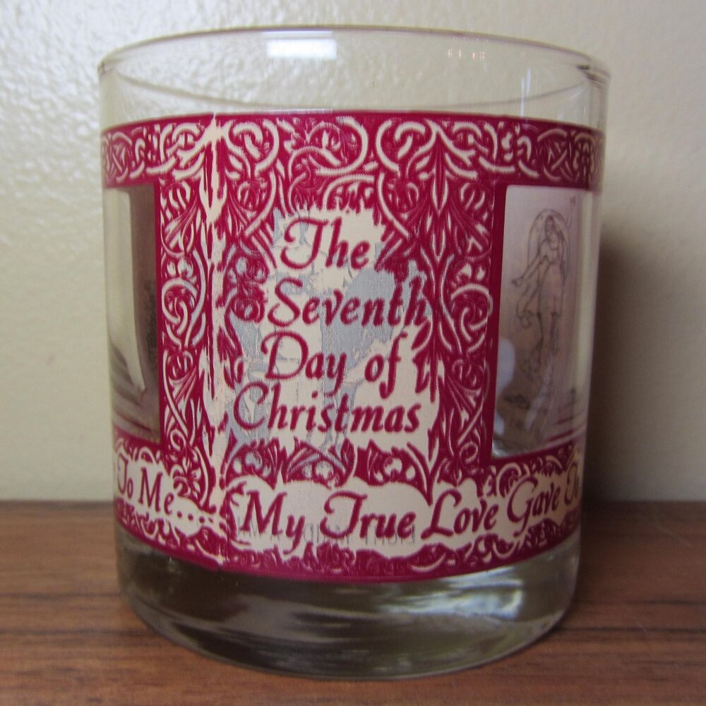 12 oz vintage Houze days 7/8/9 Peek-a-Boo 12 days of Christmas DOF (W4449)